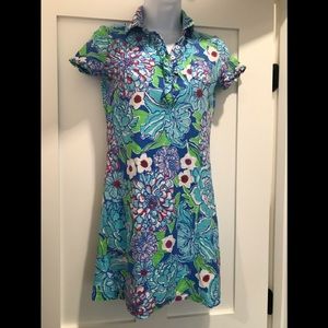 Lilly Pulitzer   Blue may flowers Carolyn dress